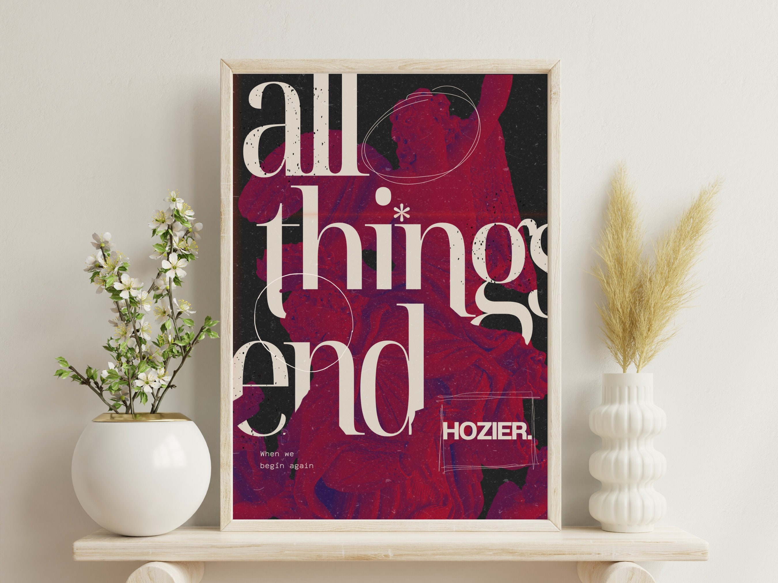 Hozier Set of 3 Posters,hozier Digital Print,hozier Lyrics, All Things