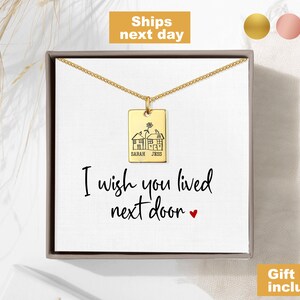 Long Distance Best Friend Gift for Her Sister Necklace for Her Best Friend Gift for Female Friendship Jewelry Gifts for Her BFF Gift Bestie