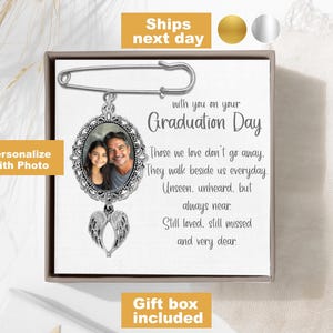 Graduation Memorial Pin: Custom Photo Keepsake