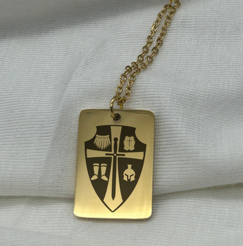 Armor of God Necklace Put on the Whole Armor of God Ephesians 610