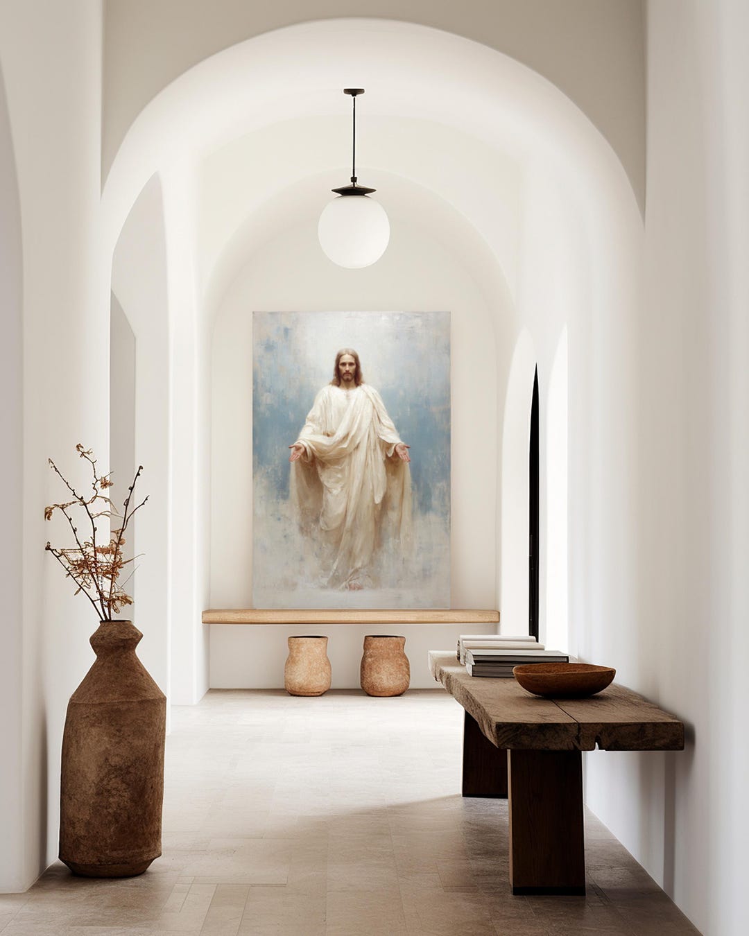 Jesus Wall Art Canvas Print: Catholic Art Decor, Modern Christian Art ...