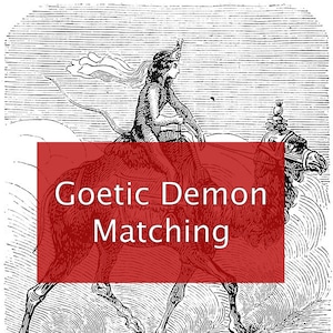 Espíritu demoníaco goético de Goetia (24 horas o menos)