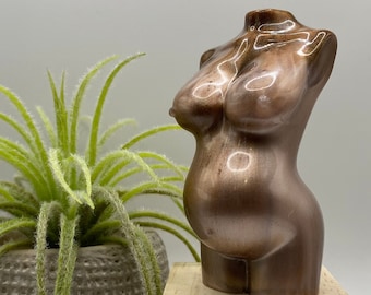 Escultura de diosa embarazada de resina hecha a mano - Decoración única y hermosa para el hogar