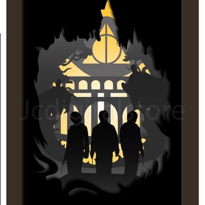 ウィザーズキャッスル ペーパーカット ライトボックス、HP シャドウボックス (デジタルファイル) Cricut Cameo