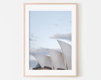 Sydney Opera House Poster Wall Decor, Australia Architecture Print, Modern Wall Art, Australian Travel Photography, Sydney Large Art Print