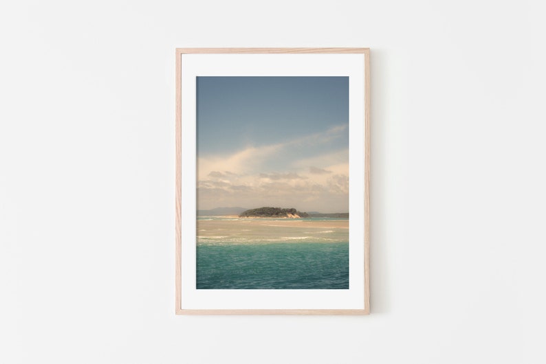 Blue Island Downloadable Poster, Beach House Decor, Coastal Printable ...