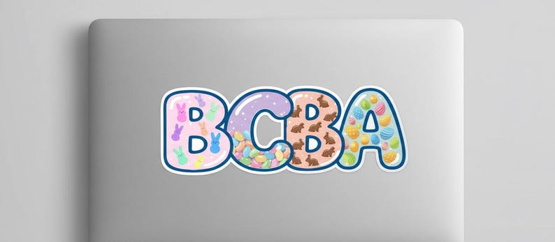 Easter BCBA SVG Cut File - Etsy