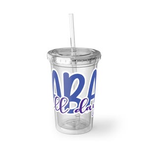 ABA All Day: Vaso de Análisis de Conducta Aplicado: ¡Muestra tu apoyo con estilo!, Azul y morado