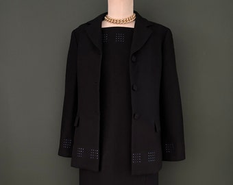 Beautiful vintage women's suit (dress + jacket) from Lanvin in size S