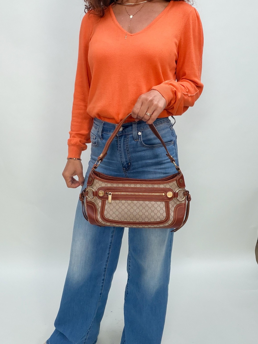 Authentic Vintage Celine Macadam Baguette Bag | Old Celine Paris