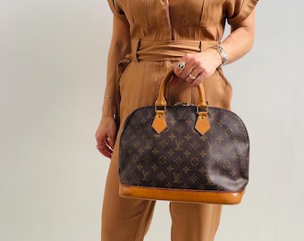 Louis Vuitton Alma PM Monogram Tasche – Klassische LV Alma Handtasche | Braunes Monogram Canvas | Ikonische, strukturierte Handtasche | Vintage-Tasche von 1996 | Hergestellt in Frankreich