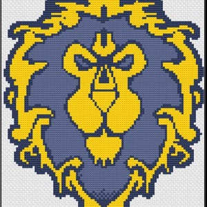 World of Warcraft, Alliance symbol cross stitch pattern