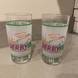Vintage Rare Kentucky Derby Collectors Glass Set