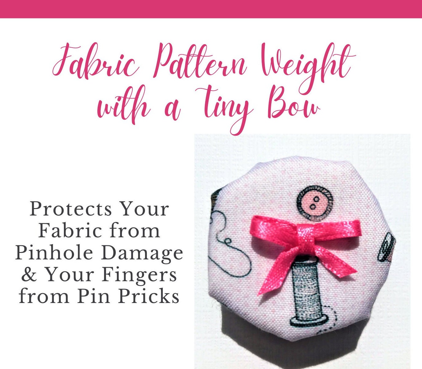 Sew Easy - Fabric Weights (round patterned) – Jolly Stitcher