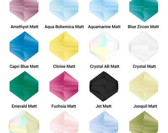 Preciosa Matte Rondelle Crystal Beads – Faceted Spacer Beads 3mm 4mm 6mm