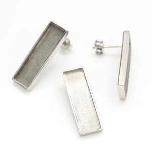 Stainless Steel Base, DIY Earrings, Empty Jewelry Base, Empty Necklace, Steel Base, DIY Necklace, Pendant Steel, Pendant