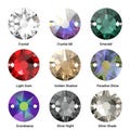 Swarovski 3288 • Faceted Sew On Round Crystal • Embellishing product logo