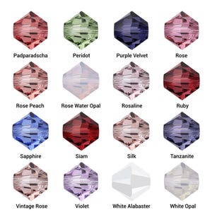 Swarovski 5328 • 3 mm, 4 mm, 6 mm • Gefacetteerde dubbele kegelkralen kristal • Authentieke Swarovski afbeelding 3