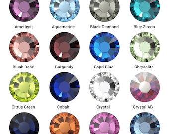 Swarovski 2038 • Hotfix Crystals • Iron-on Flatback Rhinestones for Fabric, Costumes and Bridal Wear
