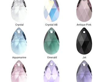 Swarovski 6106 • Pear-Shaped Crystal Drop Pendant • 16mm, 22mm, 28mm