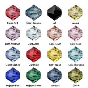 Swarovski 5328 • 3 mm, 4 mm, 6 mm • Gefacetteerde dubbele kegelkralen kristal • Authentieke Swarovski afbeelding 2
