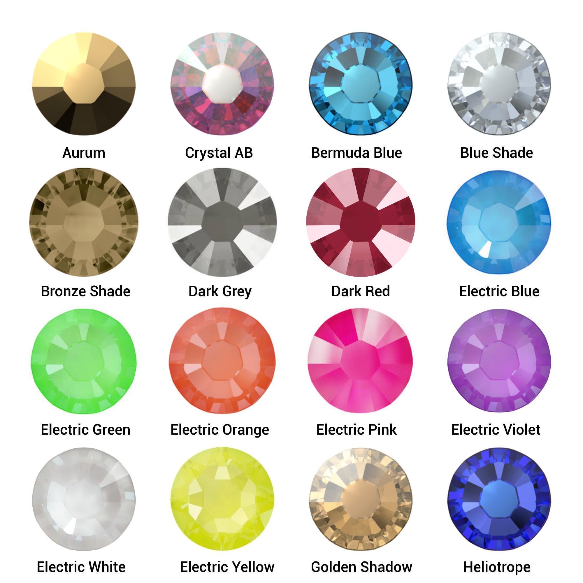 極美品 SWAROVSKI 2wayブローチ ネックレス カラーストーン Swarovski 2038 • Hotfix Crystals • Special Effect & Shimmer • Iron