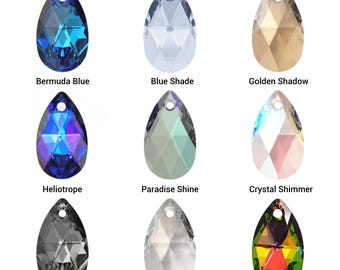 Swarovski 6106 • Pear Drop Pendant • Jewelry Making Supply