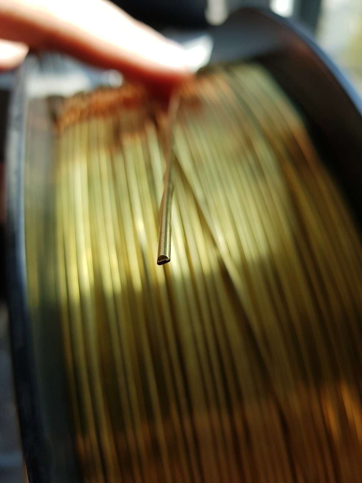 Halfround Wire, Hard, Brass, 12 Gauge, Brass Wire, Halfround Brass