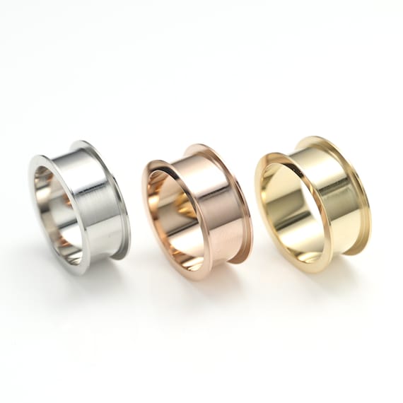 Stainless Steel 316L Ring Bases, Gold and Rose Gold Ring, Stackable Band Rings, Blank Ring