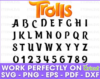 trolls letters etsy