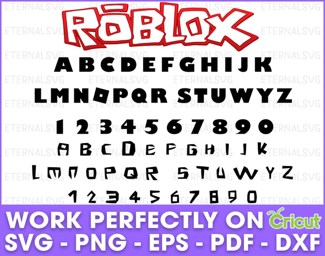 Roblox Font SVG roblox alfabet roblox letters roblox tekst Etsy Nederland