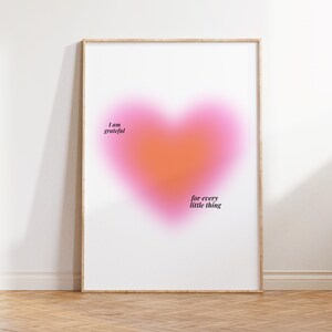 Affirmations - Aura Poster, Spiritual Wall Art, Gradient Print, Angel Numbers, Affirmation Wall Art, Aura Print, Printable Wall Art