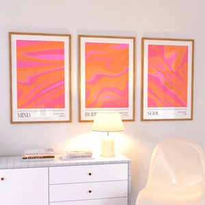 3x Aura Poster, Spiritual Wall Art, Gradient Print, Angel Numbers, Affirmation Wall Art, Aura Print, Printable Wall Art, DIGITAL DOWNLOAD