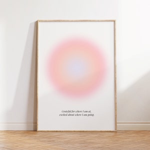 Aura Poster, Spiritual Wall Art, Gradient Print, Angel Numbers, Affirmation Wall Art, Aura Print, Printable Wall Art, Aura Energy Wall Art