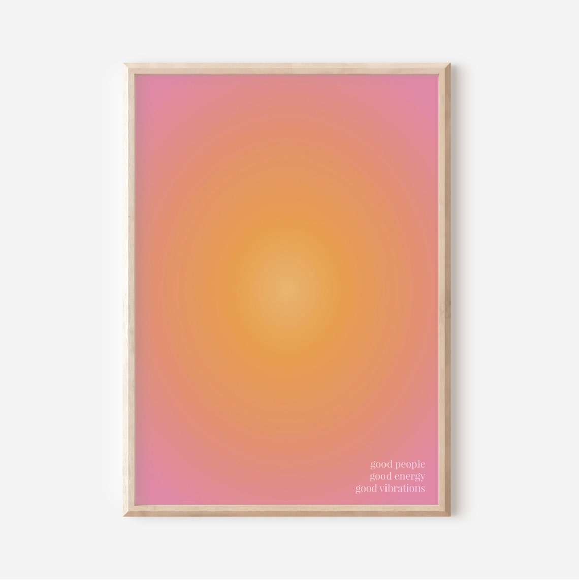 Good Energy Aura Poster Spiritual Wall Art Gradient Print - Etsy