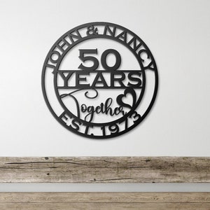 50th Anniversary Gifts For Parents - Wedding Anniversary Gift, 50 Year Husband Wife Mom Dad Grandma Aunt Couples Present