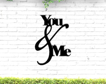 You & Me Wall Decor - The Perfect Gift for Him and Couples! Embrace New Beginnings with Housewarming and Anniversary Surprises