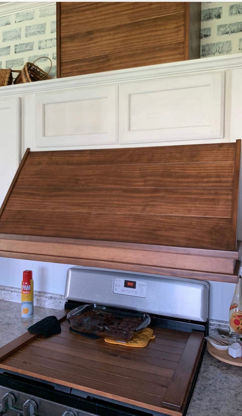 Shiplap Range Hood Cover Etsy Canada