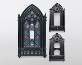 Interruptor de luz/tomacorriente/placa GFCI de catedral gótica