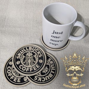 Skull Themed Coasters, Set of 4