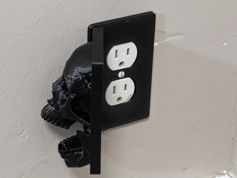 Gothic Skull Outlet Cover, Door Etsy
