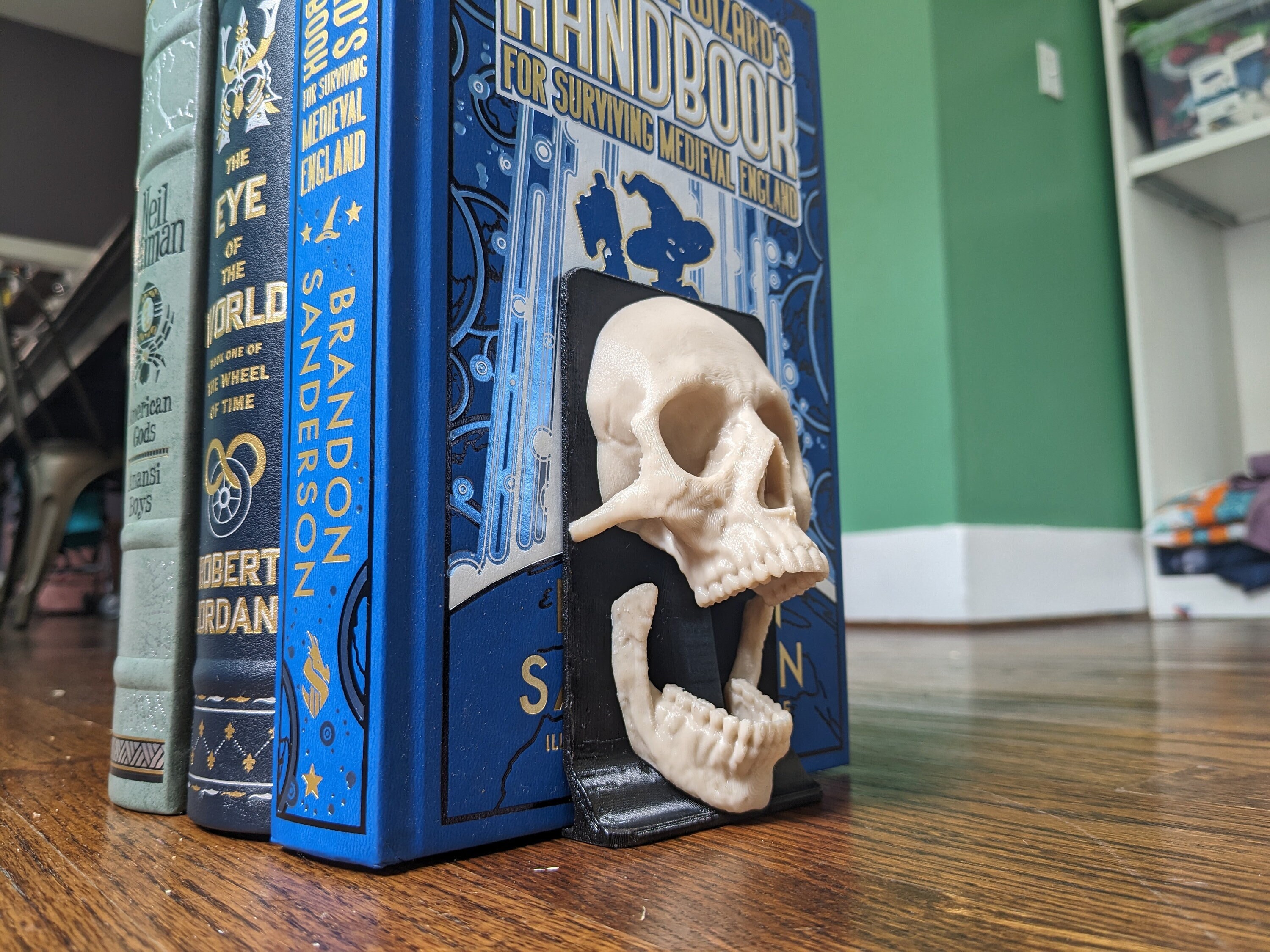 Gothic Skull Bookend, a Pair Etsy
