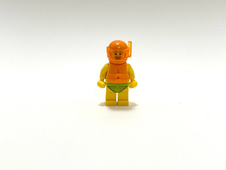 Lego City Scuba Diver Lego Minifigure Etsy