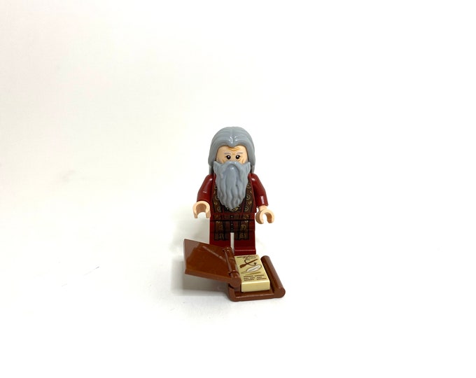 Harry Potter Albus Dumbledore Lego Minifigure - Etsy