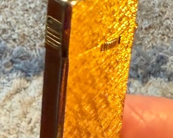 Briquet VTG ROLAND Slim 10K GF OR fabriqué au Japon des années 1960