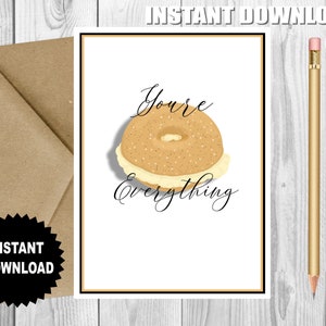 You&#39;re EVERYTHING Love Card, Valentine Card, Anniversary Card, Birthday Love Card, Just Because Card, Love You Card, Valentine Gift