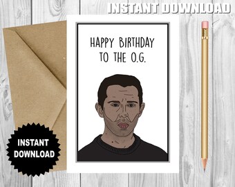 Nachfolge Geburtstagskarte | Kendall | Geburtstag vom OG|Geschenk für Freund |Lustige Grußkarte |Geburtstagskarte | Druckbar | SOFORTIGER DOWNLOAD