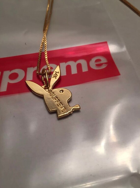Supreme/playboy Bunny Pendent \u0026 Chain 