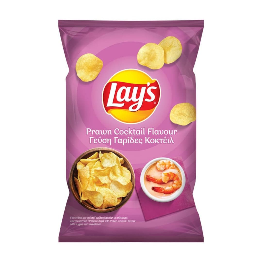 Lays Potato Chips With Prawn Cocktail Flavour 90 G Etsy