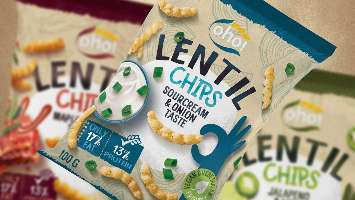 Lithuanian OHO Lentil Chips Snack Vegetarian Vegan X3 Etsy